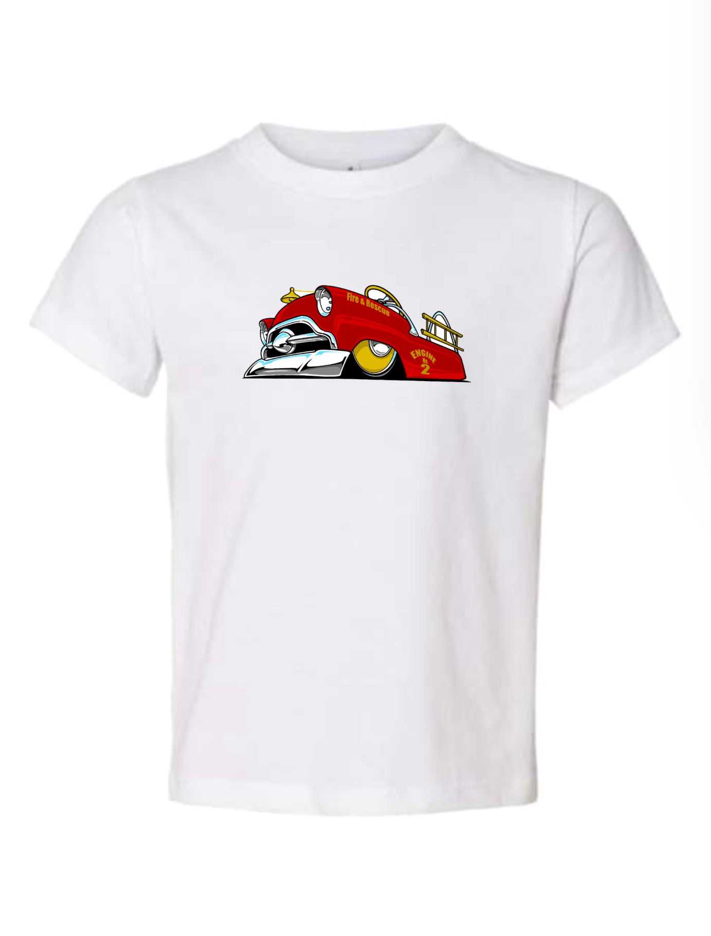 Slammed fire truck