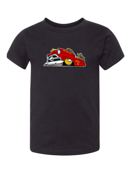 Slammed fire truck