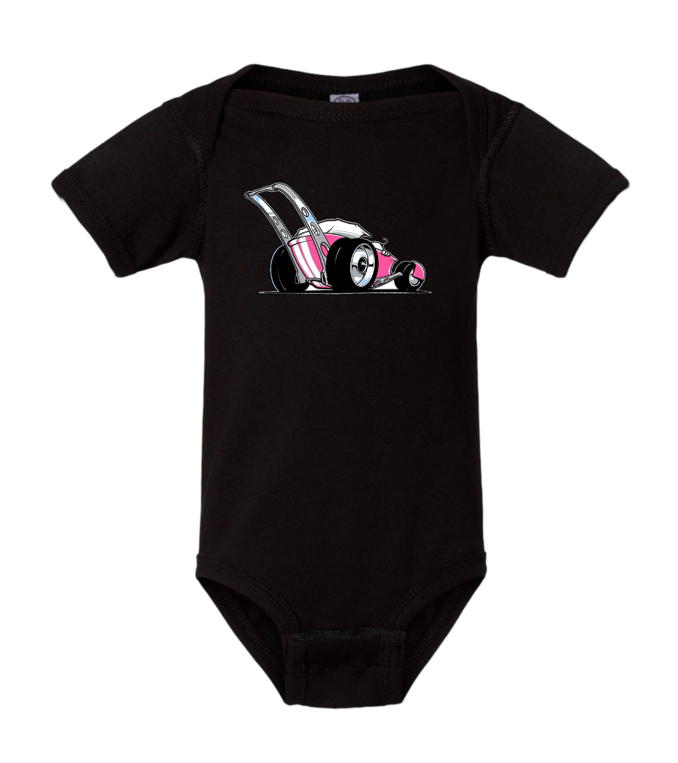 Pink JJ drag stroller